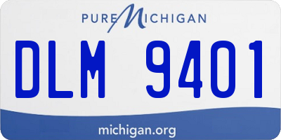 MI license plate DLM9401