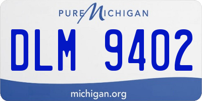 MI license plate DLM9402
