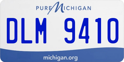 MI license plate DLM9410