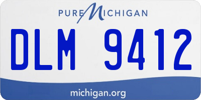 MI license plate DLM9412