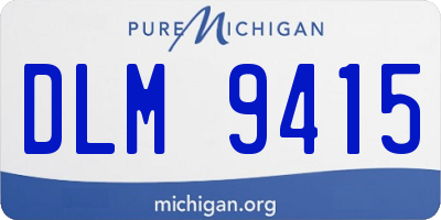 MI license plate DLM9415