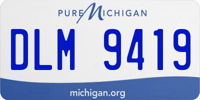 MI license plate DLM9419