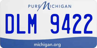 MI license plate DLM9422