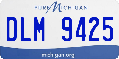 MI license plate DLM9425