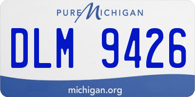 MI license plate DLM9426
