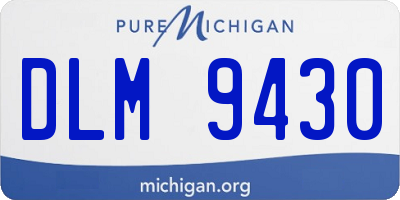 MI license plate DLM9430