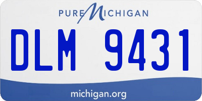 MI license plate DLM9431