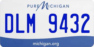 MI license plate DLM9432