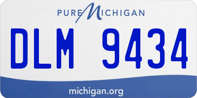 MI license plate DLM9434
