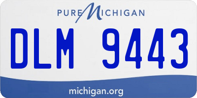 MI license plate DLM9443