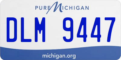 MI license plate DLM9447