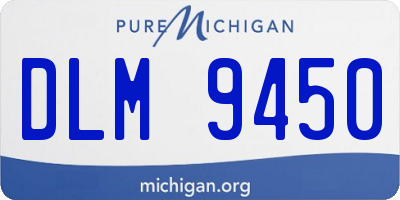 MI license plate DLM9450