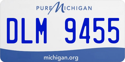 MI license plate DLM9455