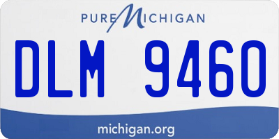 MI license plate DLM9460