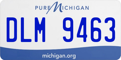 MI license plate DLM9463
