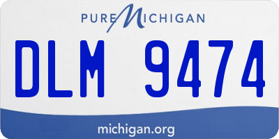 MI license plate DLM9474