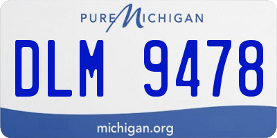 MI license plate DLM9478
