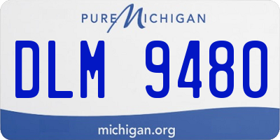MI license plate DLM9480