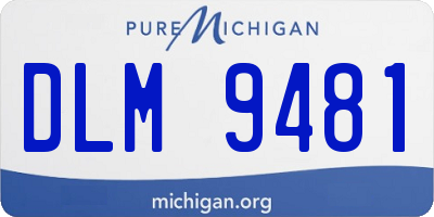 MI license plate DLM9481