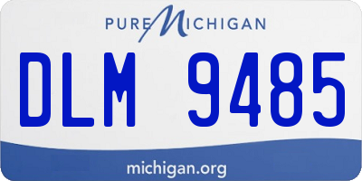 MI license plate DLM9485