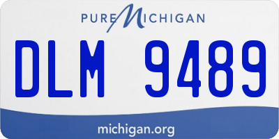 MI license plate DLM9489