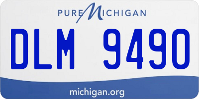 MI license plate DLM9490