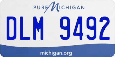 MI license plate DLM9492