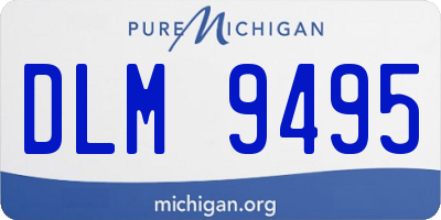 MI license plate DLM9495