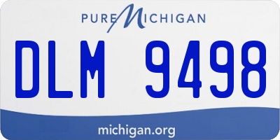 MI license plate DLM9498