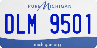 MI license plate DLM9501