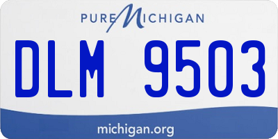 MI license plate DLM9503