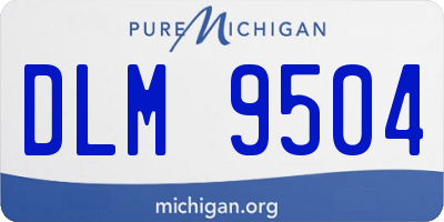 MI license plate DLM9504