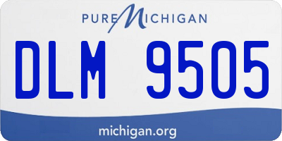 MI license plate DLM9505