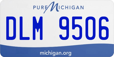 MI license plate DLM9506