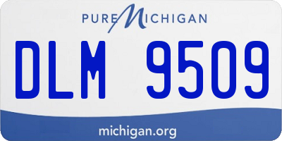 MI license plate DLM9509