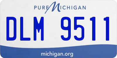 MI license plate DLM9511