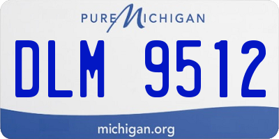 MI license plate DLM9512