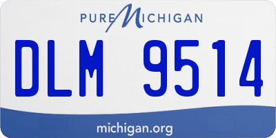 MI license plate DLM9514
