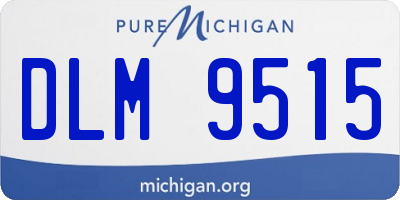 MI license plate DLM9515