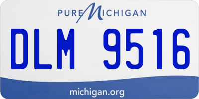 MI license plate DLM9516