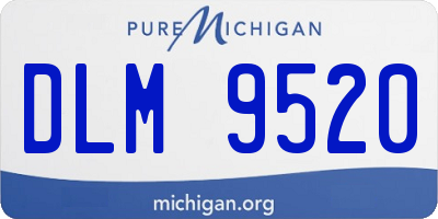 MI license plate DLM9520