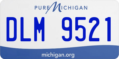 MI license plate DLM9521