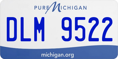 MI license plate DLM9522