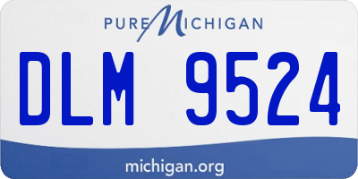 MI license plate DLM9524