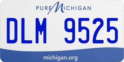 MI license plate DLM9525