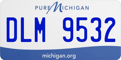 MI license plate DLM9532
