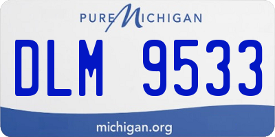 MI license plate DLM9533