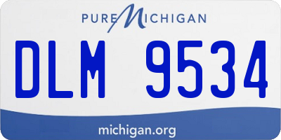 MI license plate DLM9534