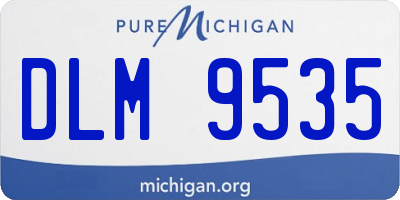 MI license plate DLM9535