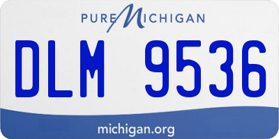 MI license plate DLM9536